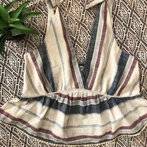 Striped Cropped Top - boutique